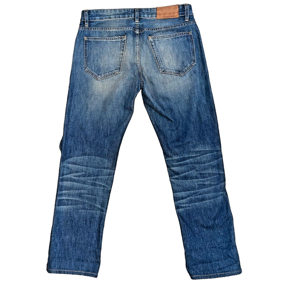 Norman Russell Selvedge Jeans USA 32/270 Beach Wash Straight Fit 27x28 Denim - Picture 3 of 9